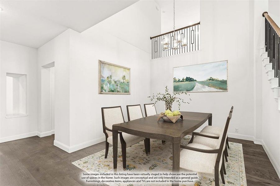 Furnished interior view inside a new home in Chaparral Park, Oak Point (Image 19).
