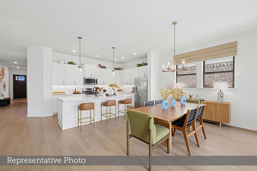 Furnished interior view inside a new home in Austin Point - Terrace Collection, Richmond (Image 4).
