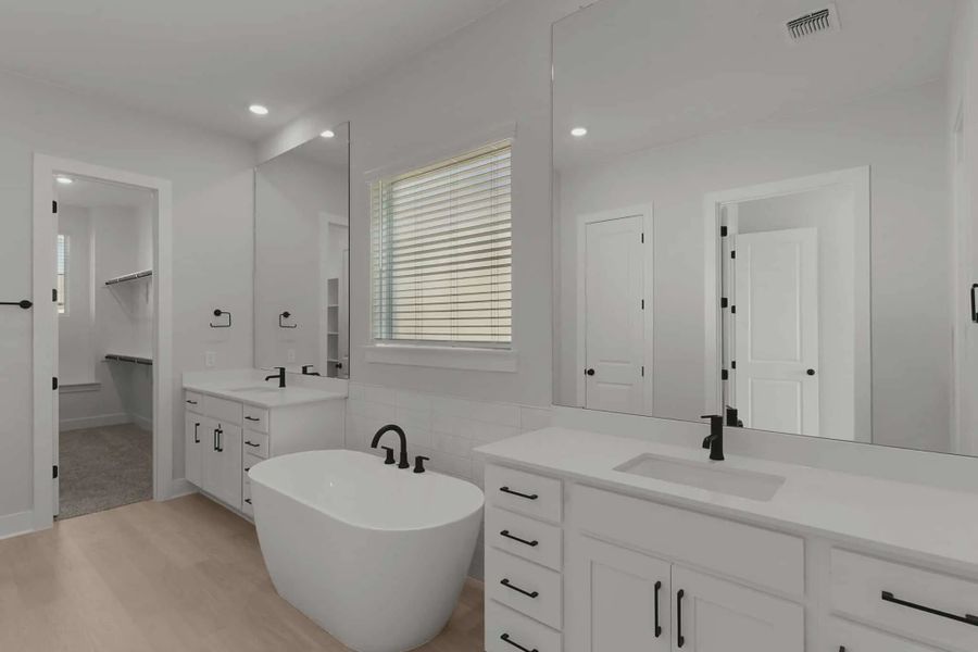 Furnished interior view inside a new home in Berry Creek Highlands, Georgetown (Image 8).
