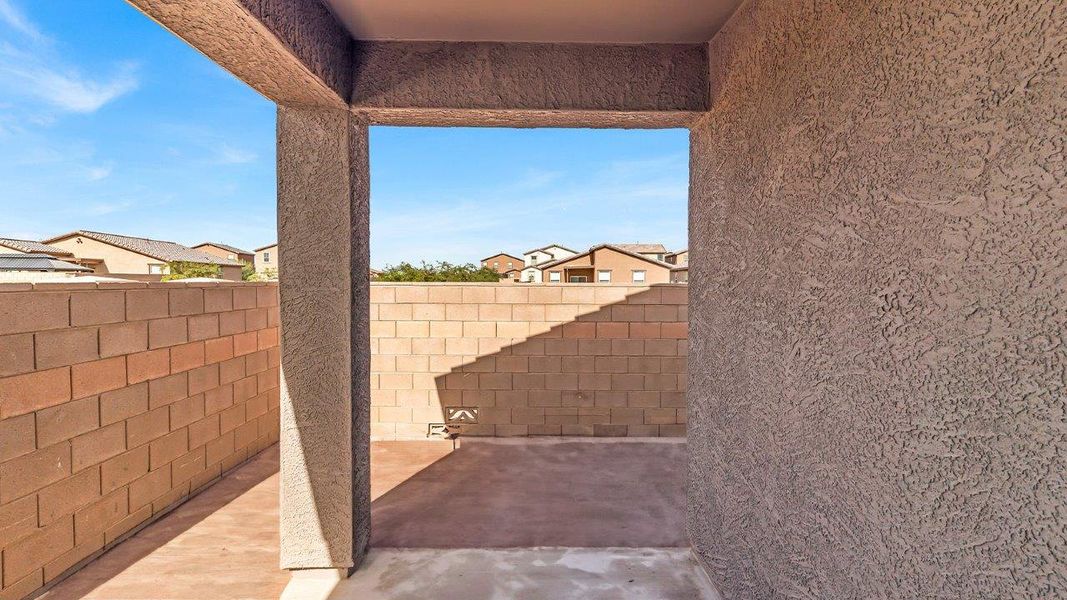 Representative exterior details of a home built from the Brooke by D.R. Horton in Coronet at Gladden Farms, Marana (Image 3). Representative exterior details of a home built from the Brooke by D.R. Horton in Coronet at Gladden Farms, Marana (Image 3).