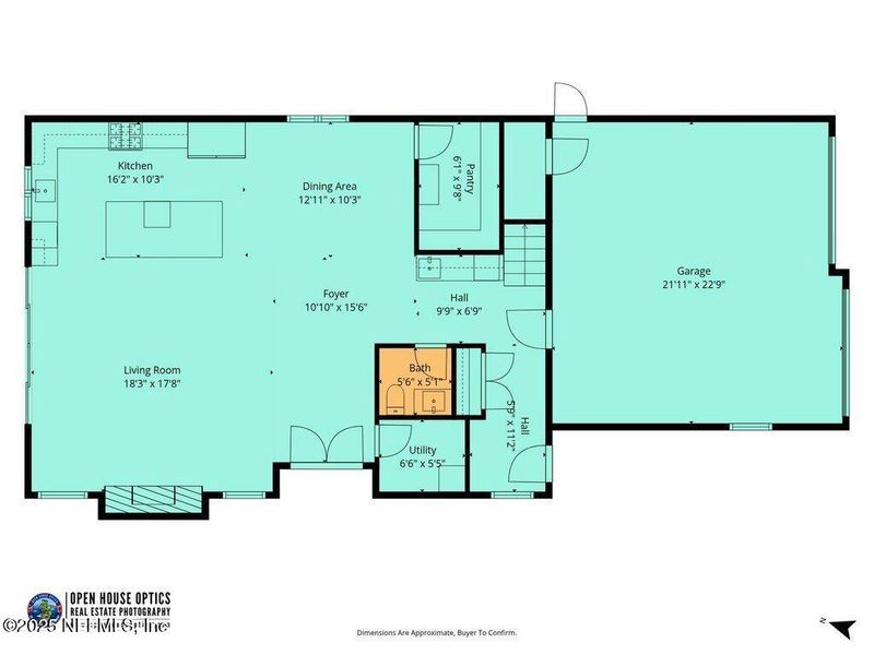 2D floor plan layout of this home in , Neptune Beach, FL (Image 6).