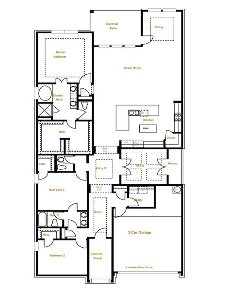 Monza floor plan with 3 bedrooms in Davis Ranch, San Antonio by Sitterle Homes Monza floor plan with 3 bedrooms in Davis Ranch, San Antonio by Sitterle Homes