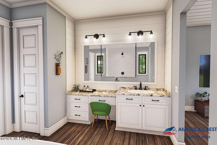 Furnished interior view inside a new home in , St. Johns (Image 7).