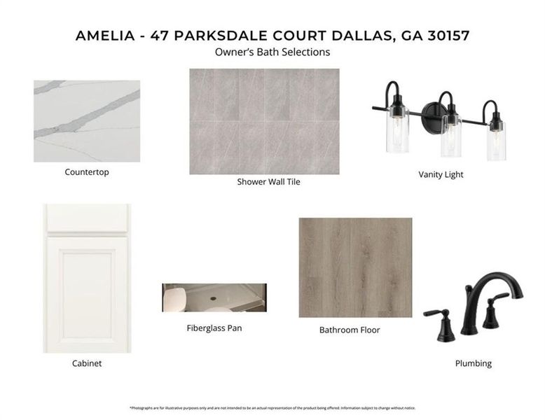 Sample of building materials used in homes in Easton Park, Dallas (Image 4).