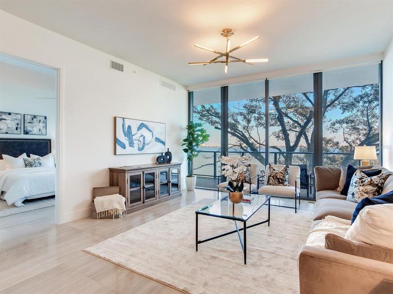 Furnished interior view inside a new home in , Tampa (Image 57).