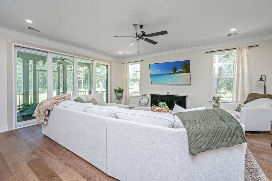 Furnished interior view inside a new home in , Awendaw (Image 29).