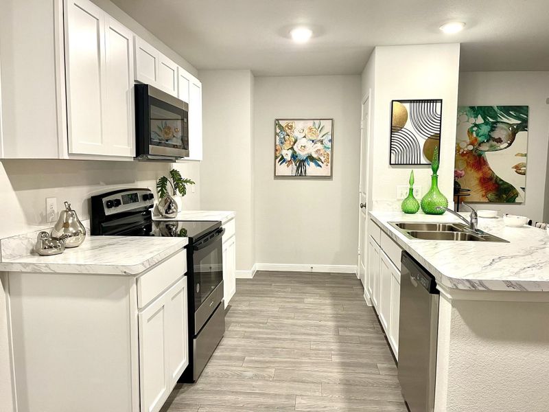 Furnished interior in a model home at Expressway Village in Wichita Falls (Image 16). Furnished interior in a model home at Expressway Village in Wichita Falls (Image 16).