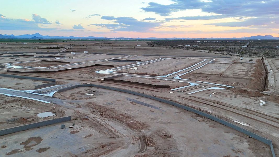 Site preparation for future homes built from the Glacier by D.R. Horton in Westpark, Buckeye (Image 19).