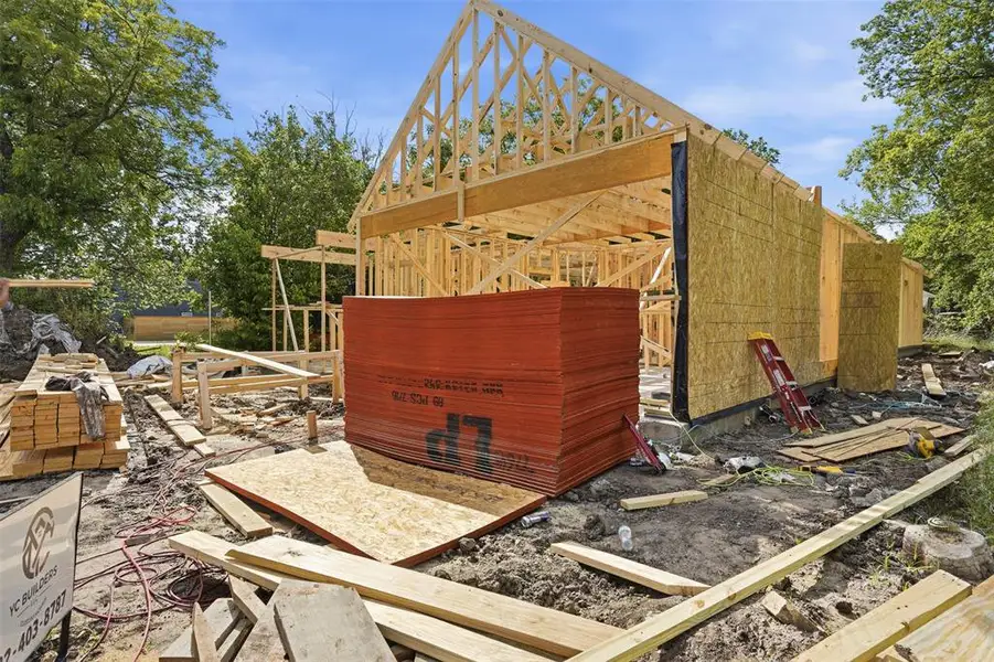 In-progress construction of a new home in , Cleburne, TX (Image 4).
