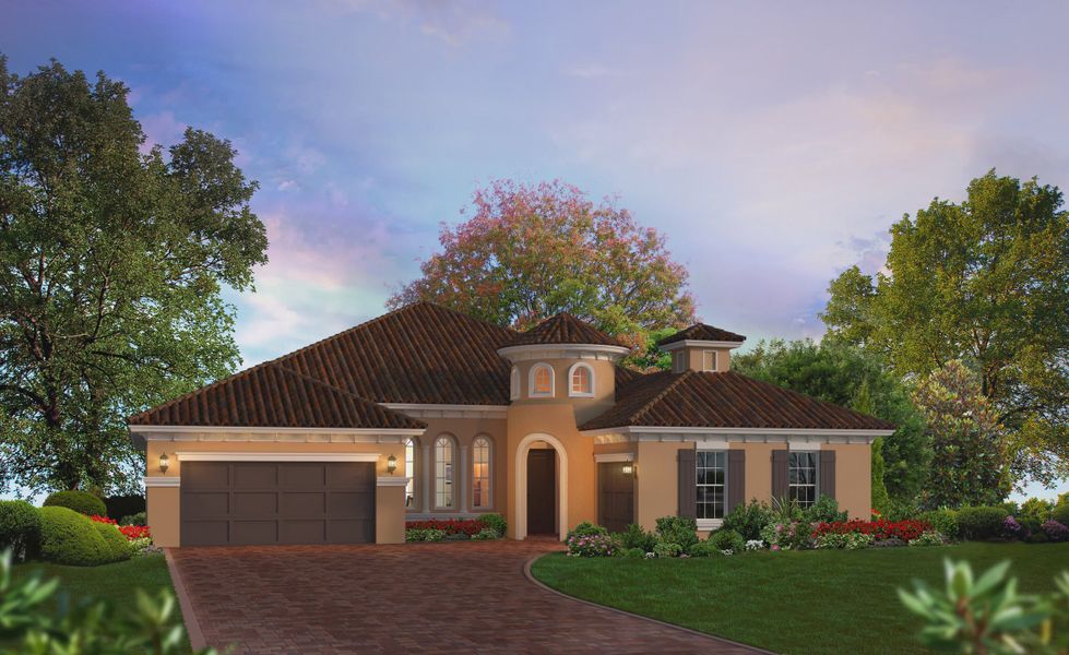 Representative exterior photo of a completed home built from the Cameron by ICI Homes in Mosaic, Daytona Beach, FL (Image 4).