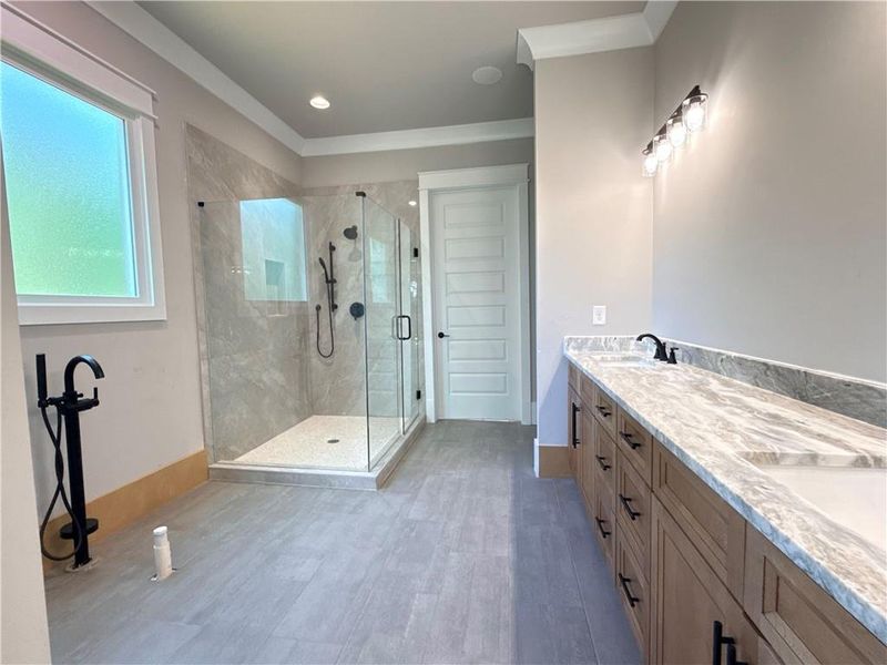 Furnished interior view inside a new home in , Flowery Branch (Image 17). Furnished interior view inside a new home in , Flowery Branch (Image 17).