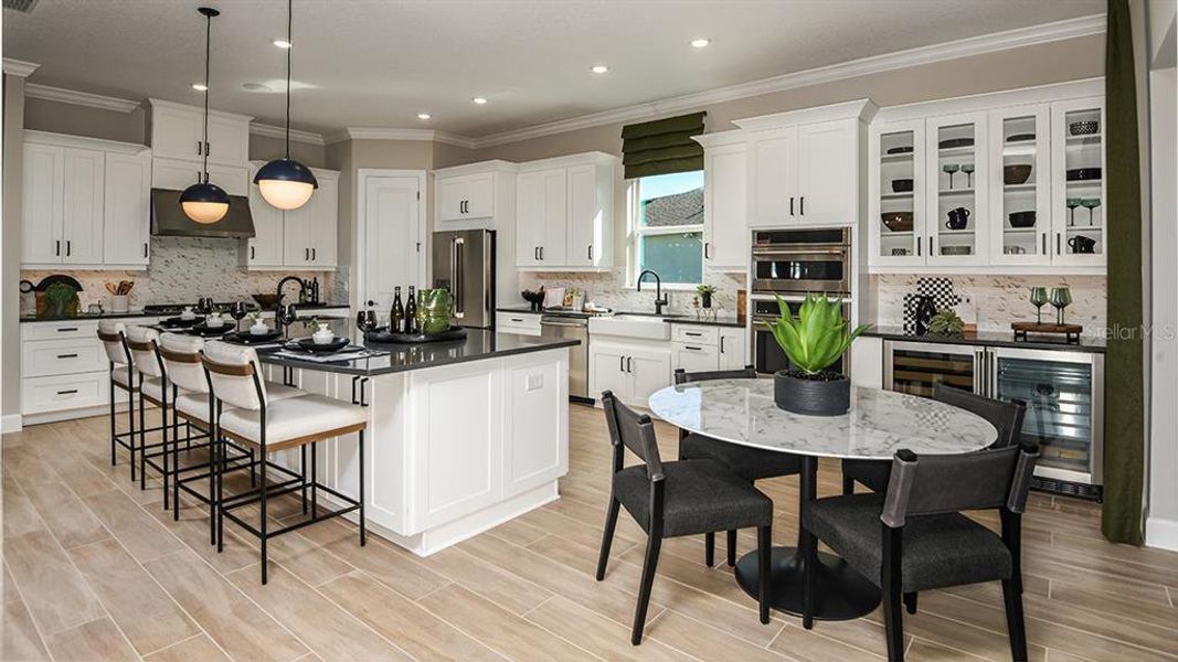 Furnished interior view inside a new home in Esplanade at Center Lake Ranch, St. Cloud (Image 10). Furnished interior view inside a new home in Esplanade at Center Lake Ranch, St. Cloud (Image 10).