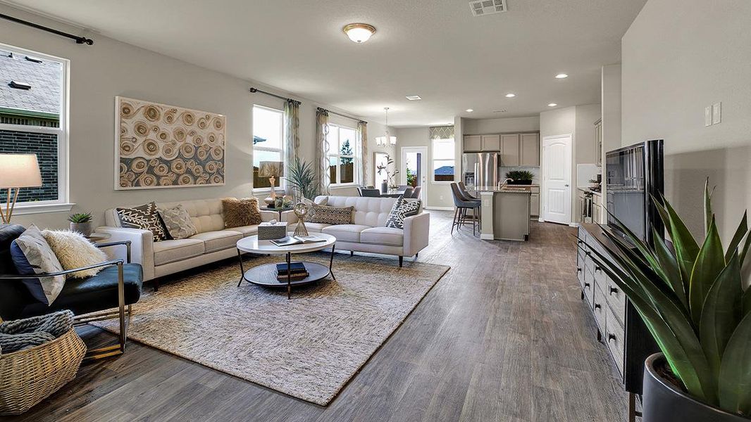 Furnished interior view inside a new home in Southgrove, Kyle (Image 7).