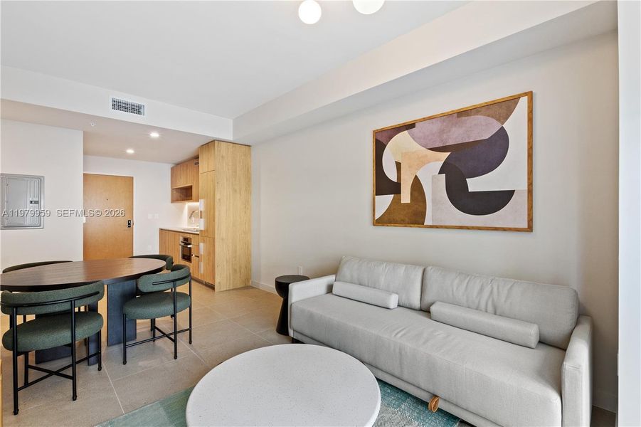 Furnished interior view inside a new home in , Miami (Image 7).