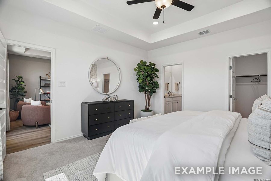 Furnished interior view inside a new home in Morgan Meadows, San Antonio (Image 12). Furnished interior view inside a new home in Morgan Meadows, San Antonio (Image 12).