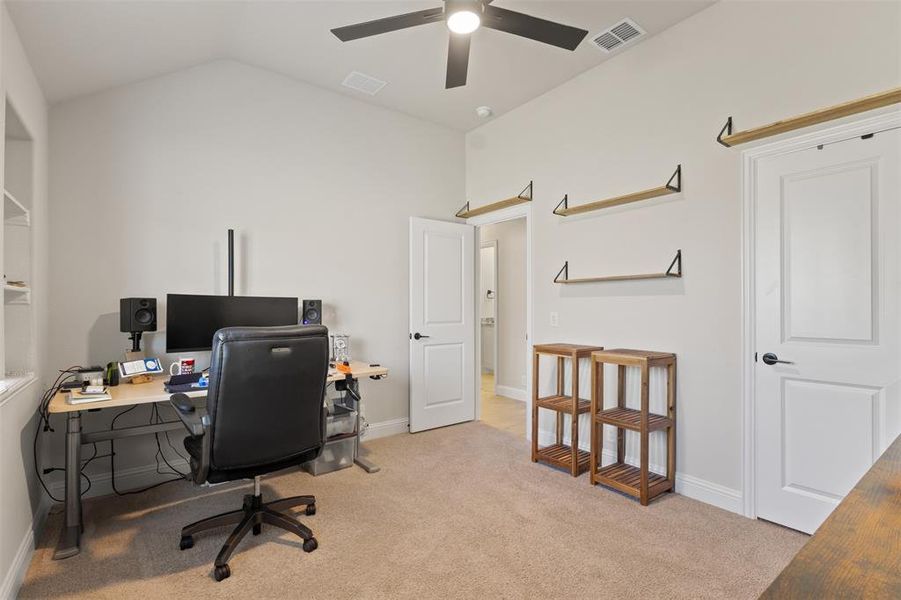 Furnished interior view inside a new home in Union Park Classic 60, Little Elm (Image 28).