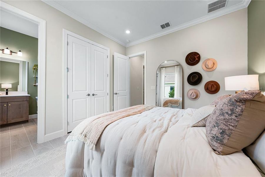 Furnished interior view inside a new home in Esplanade at Skye Ranch, Sarasota (Image 34).