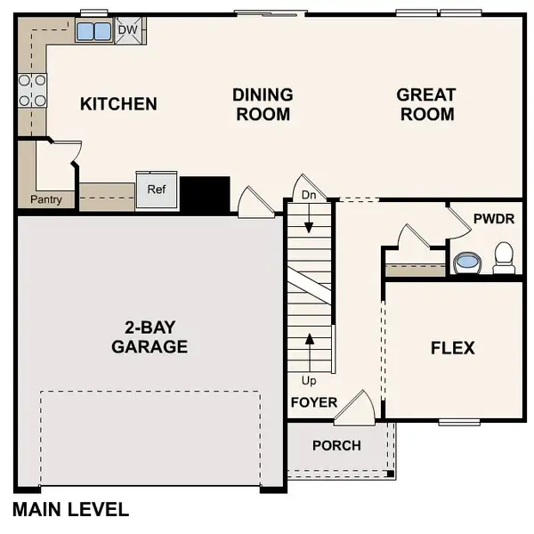 2D floor plan layout for the Essex by Century Communities in Newport Creek, Brookshire, TX (Image 2). 2D floor plan layout for the Essex by Century Communities in Newport Creek, Brookshire, TX (Image 2).