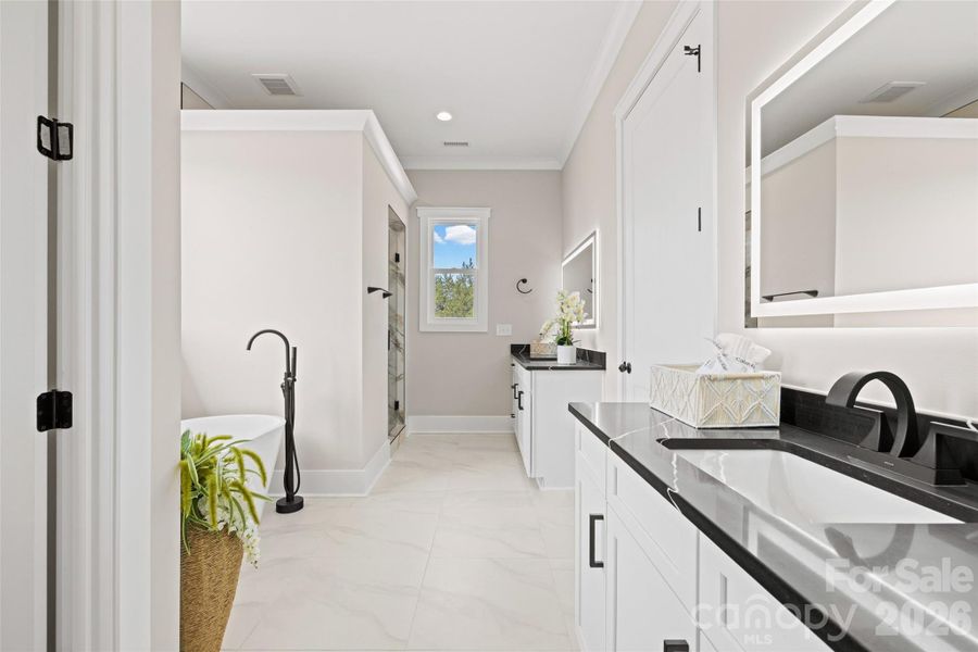 Furnished interior view inside a new home in , Clover (Image 5). Furnished interior view inside a new home in , Clover (Image 5).