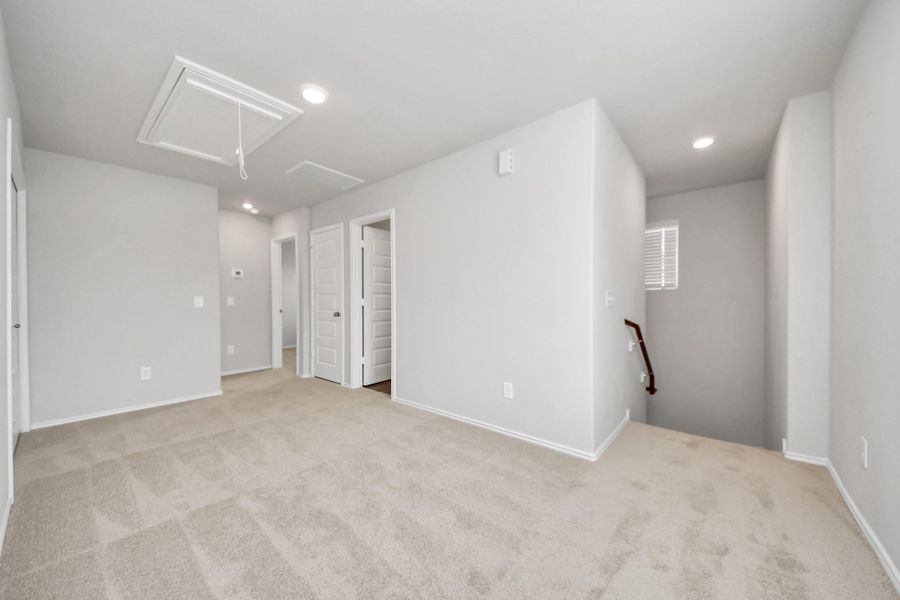 Upstairs game area