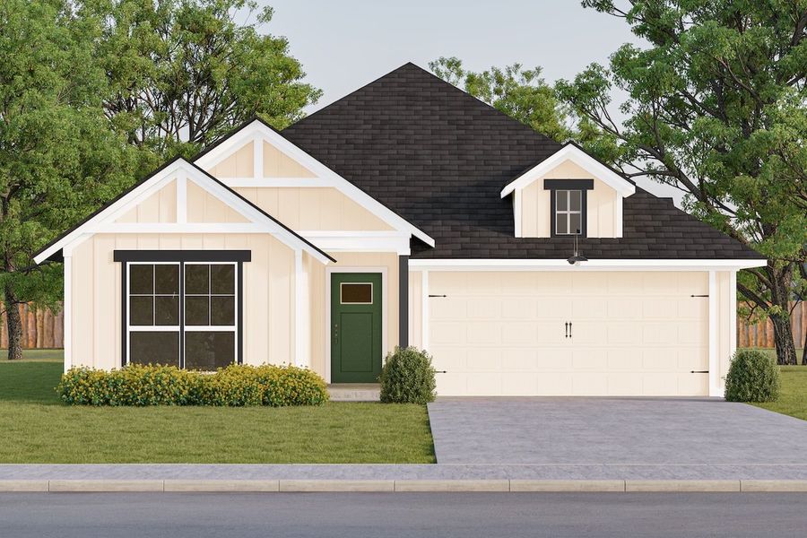 Representative exterior photo of a completed home built from the The Robin by RED GABLE HOMES in The Gables At Tioga, Tioga, TX (Image 4).