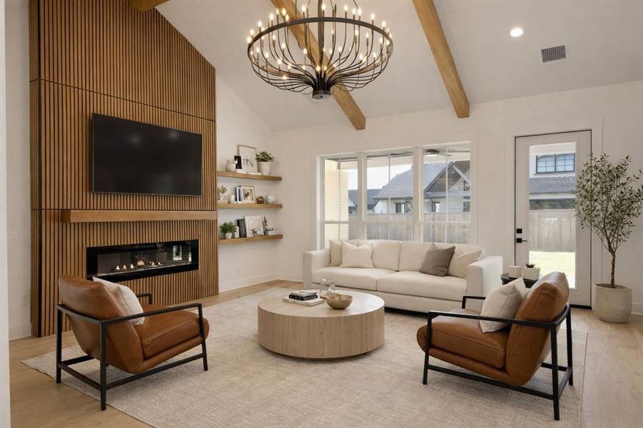 Furnished interior view inside a new home in , Pottsboro (Image 7).