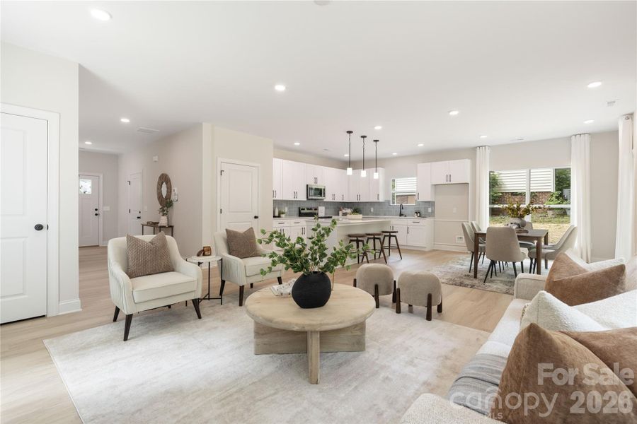 Furnished interior view inside a new home in , Charlotte (Image 3).