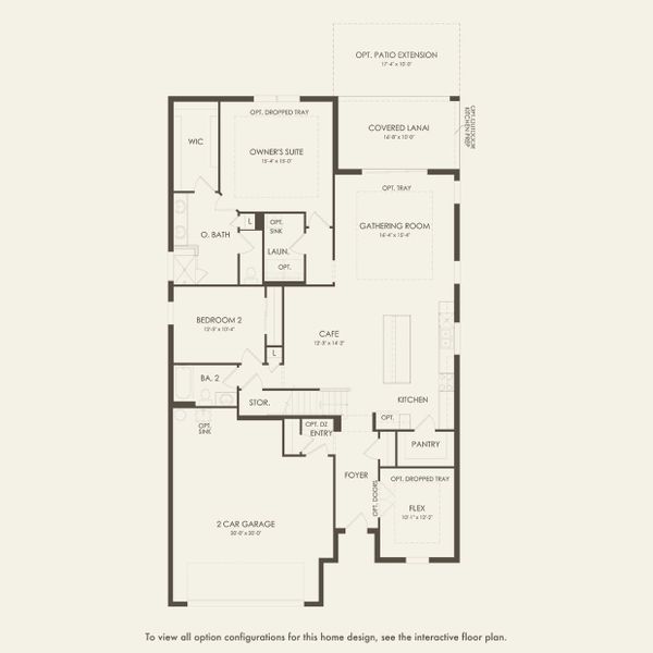 2D floor plan layout for the Mainstay Grand by Del Webb in Del Webb Sunbridge, St. Cloud, FL (Image 3).