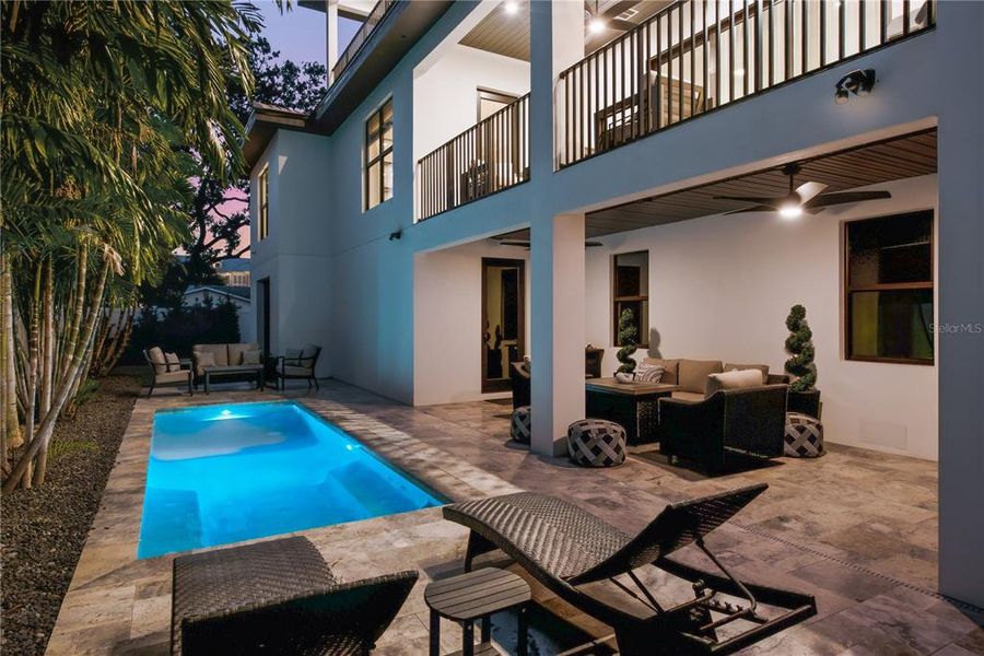 Exterior details and patio area of a home in , Belleair Beach (Image 34).
