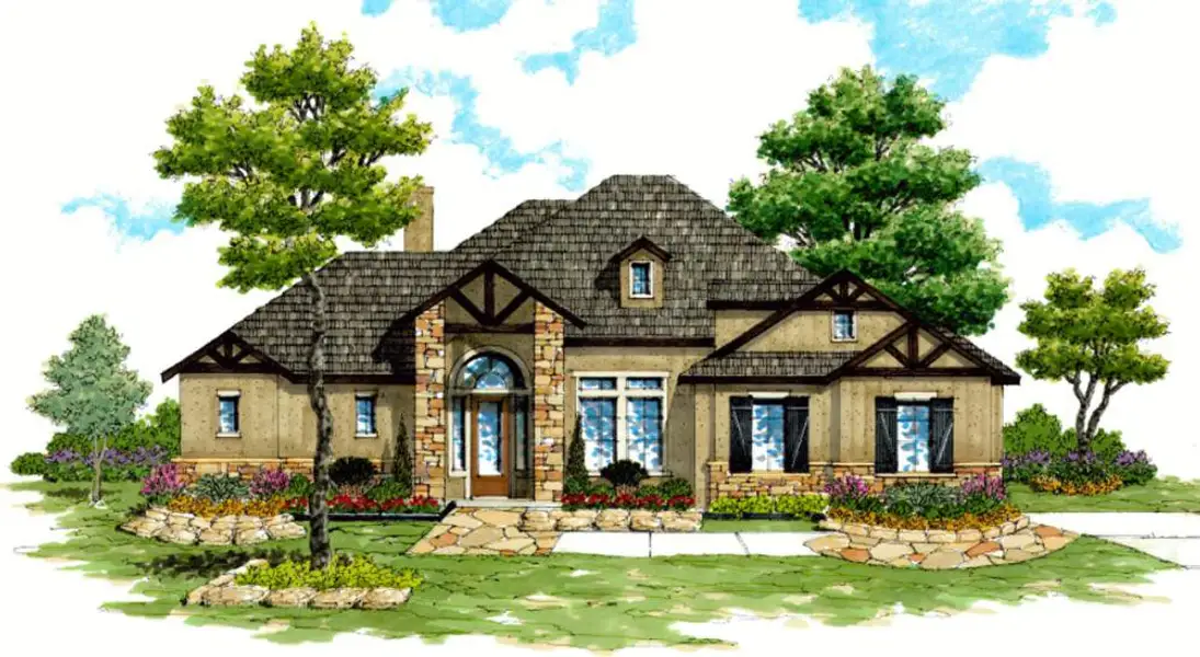 Representative rendering of the exterior for the 2674 by Texas Homes (Image 7).
