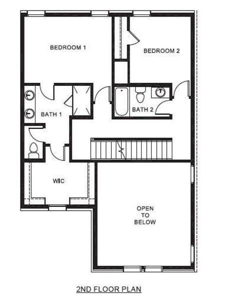 2D floor plan layout of this home in The Avenue, Allen, TX (Image 3). 2D floor plan layout of this home in The Avenue, Allen, TX (Image 3).