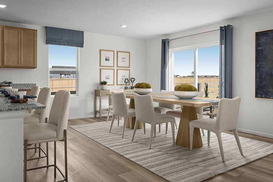 Representative furnished interior of a home built from the 2502 Modeled by KB Home in Legato, Commerce City (Image 11).