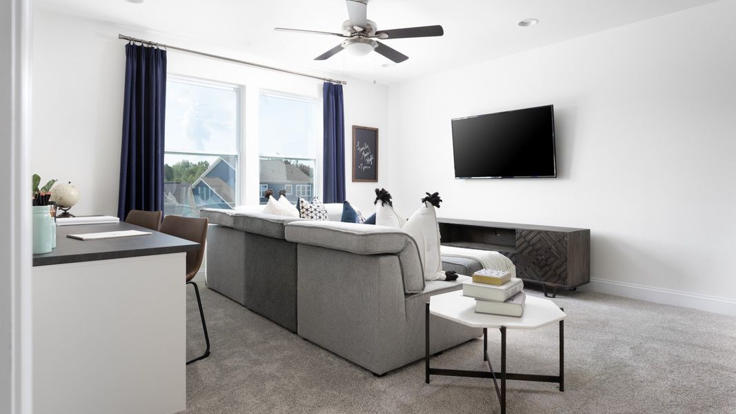 Representative furnished interior of a home built from the Drayton by DRB Homes in Farms at Bellingham, Mooresville (Image 10). Representative furnished interior of a home built from the Drayton by DRB Homes in Farms at Bellingham, Mooresville (Image 10).