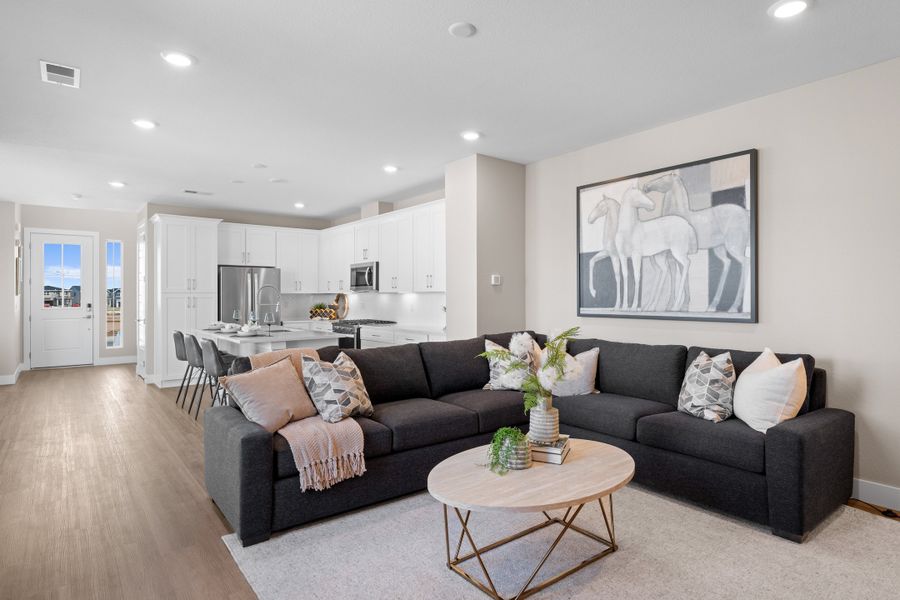 Furnished interior view inside a new home in Trumark Homes at Sterling Ranch, Littleton (Image 10).
