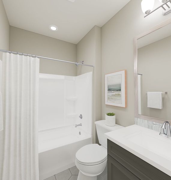 Representative furnished interior of a home built from the Azalea Plan 3005 by Tri Pointe Homes in Waterston Central, Gilbert (Image 11).