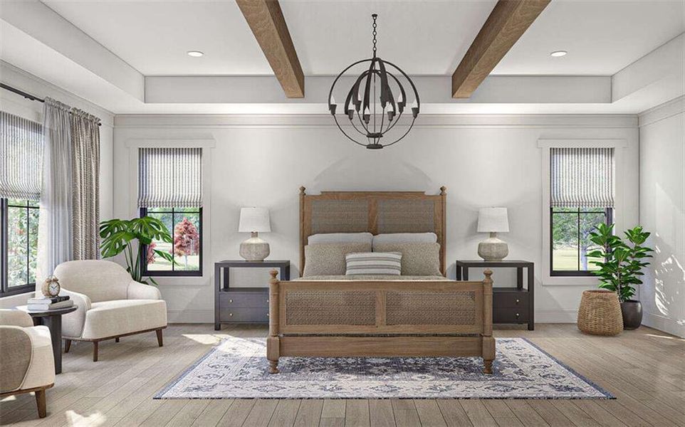 Furnished interior view inside a new home in , Marietta (Image 13).