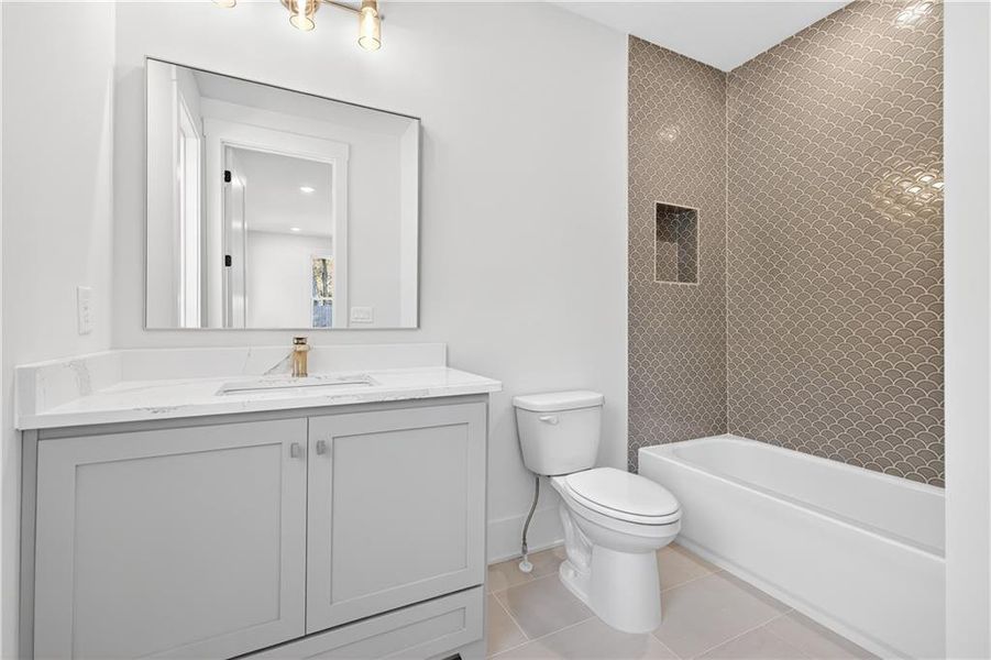 Furnished interior view inside a new home in Town Farms, Peachtree Corners (Image 33).