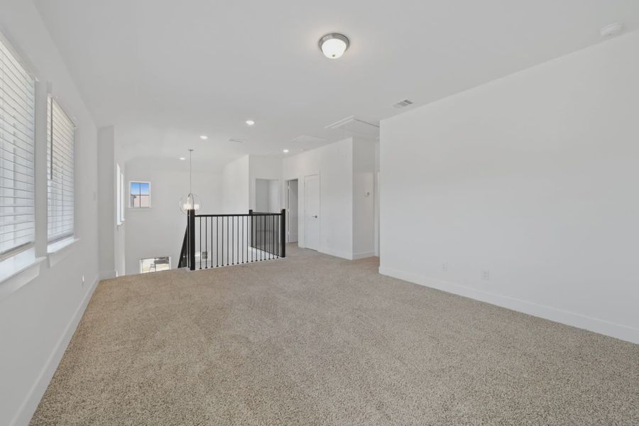 Representative unfurnished interior of a home built from the Sage by Chesmar Homes in Legacy at Lake Dunlap, New Braunfels (Image 6).