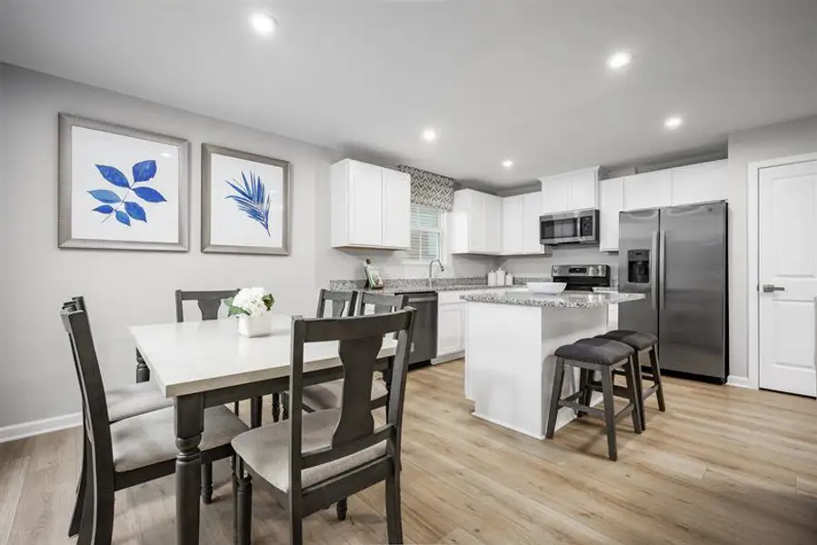 Representative furnished interior of a home built from the Spruce by Ryan Homes in Basildon, Lancaster (Image 6).