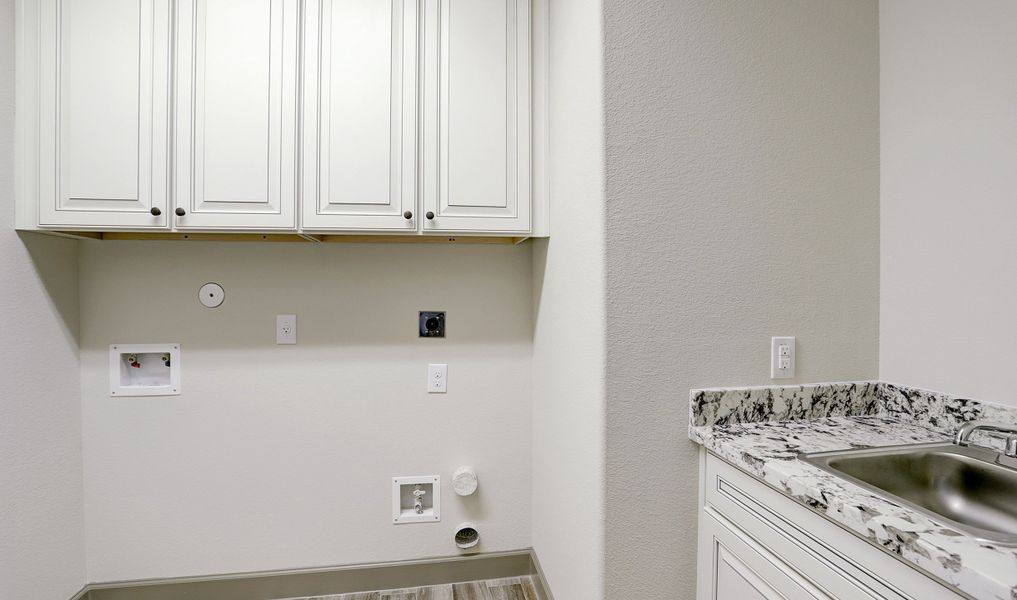 Laundry room with sink option