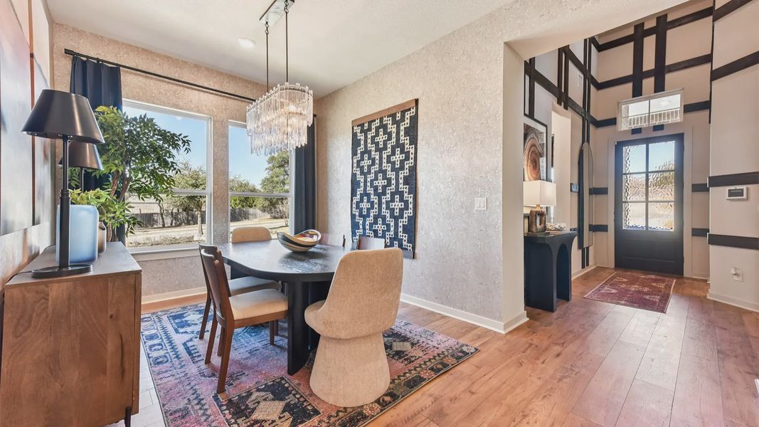Representative furnished interior of a home built from the Peyton by Chesmar Homes in The Grove at Blackhawk, Pflugerville (Image 11).