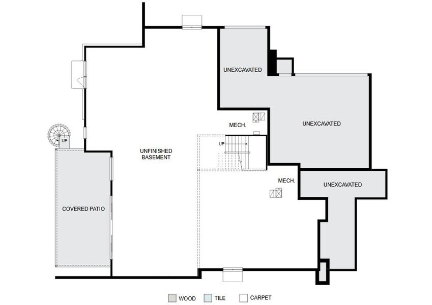 2D floor plan layout for the Oak by Work Shop Colorado in Signature at Crystal Valley, Castle Rock, CO (Image 3). 2D floor plan layout for the Oak by Work Shop Colorado in Signature at Crystal Valley, Castle Rock, CO (Image 3).