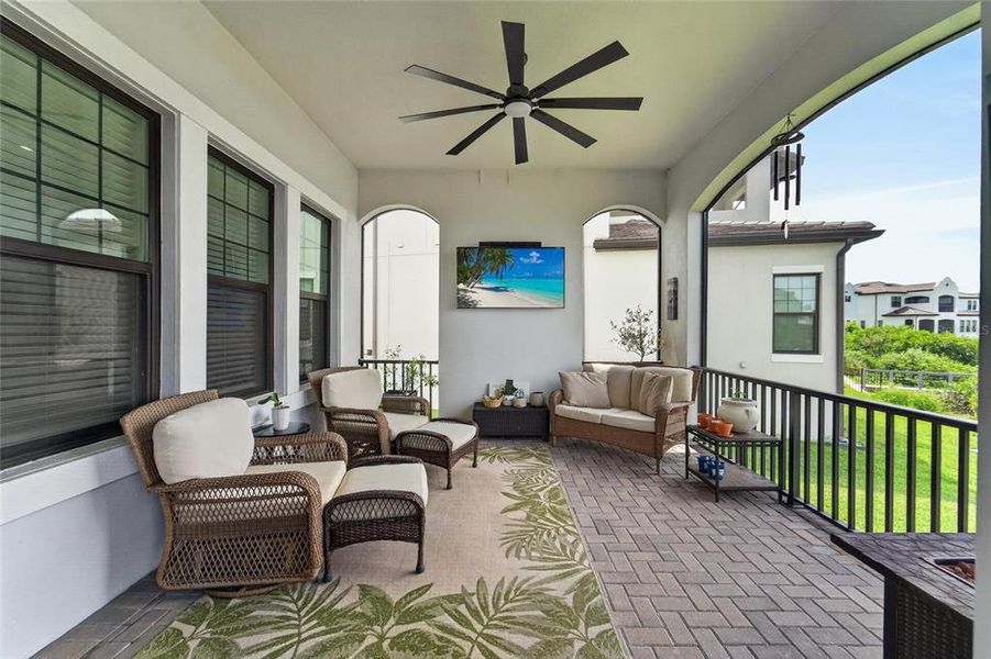 Exterior details and patio area of a home in SouthShore Yacht Club, Ruskin (Image 33).