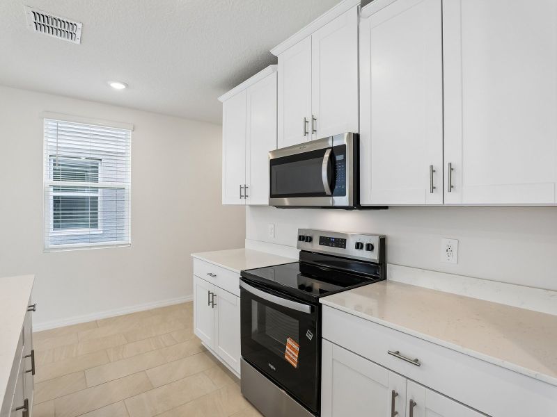 Furnished interior view inside a new home in The Meadow at Crossprairie Townes, St. Cloud (Image 5).