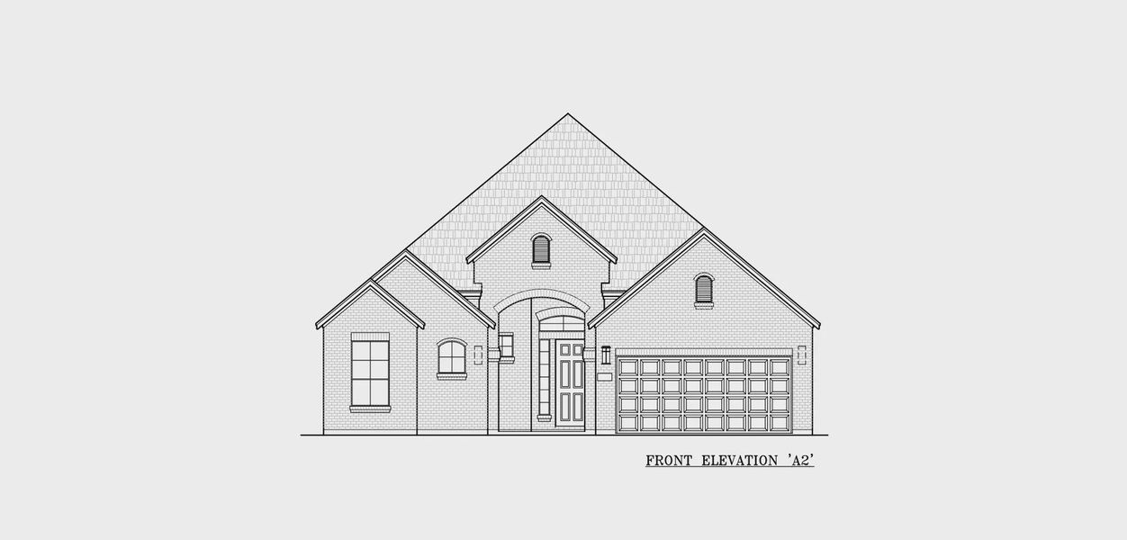 Exterior rendering of this home design in Audubon, Magnolia, TX (Image 4).