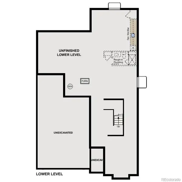 2D floor plan layout of this home in Legacy at Kime Ranch, Parker, CO (Image 6). 2D floor plan layout of this home in Legacy at Kime Ranch, Parker, CO (Image 6).