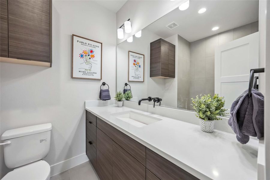 Furnished interior view inside a new home in , Houston (Image 13).