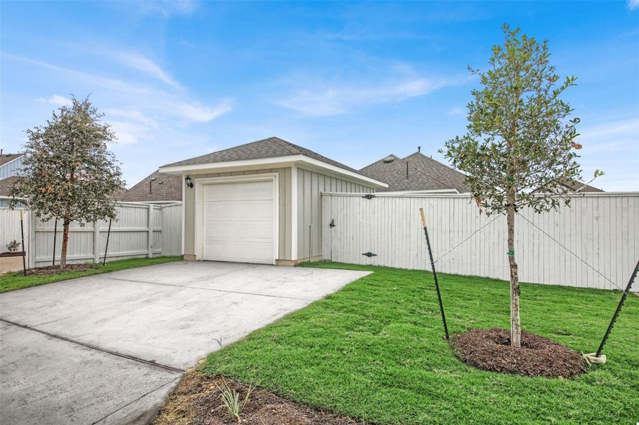 Front exterior of a new home in , Elgin, TX, highlighting curb appeal (Image 17).