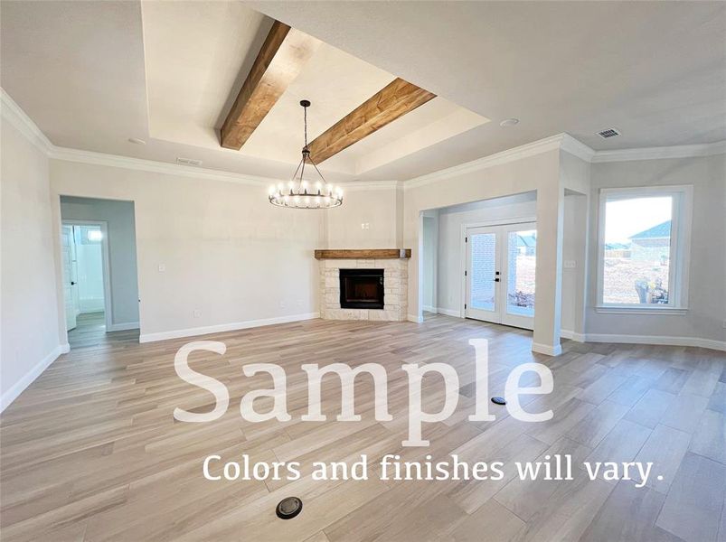 Furnished interior view inside a new home in , Abilene (Image 3).