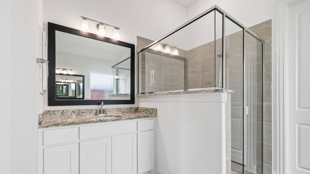 Furnished interior view inside a new home in Rio Vista at Kelly Ranch, Aledo (Image 32).